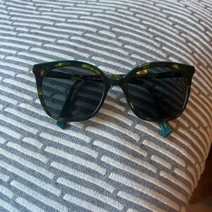 Eleven Paris Stylish Green Tortoise Sunglasses in really good condition